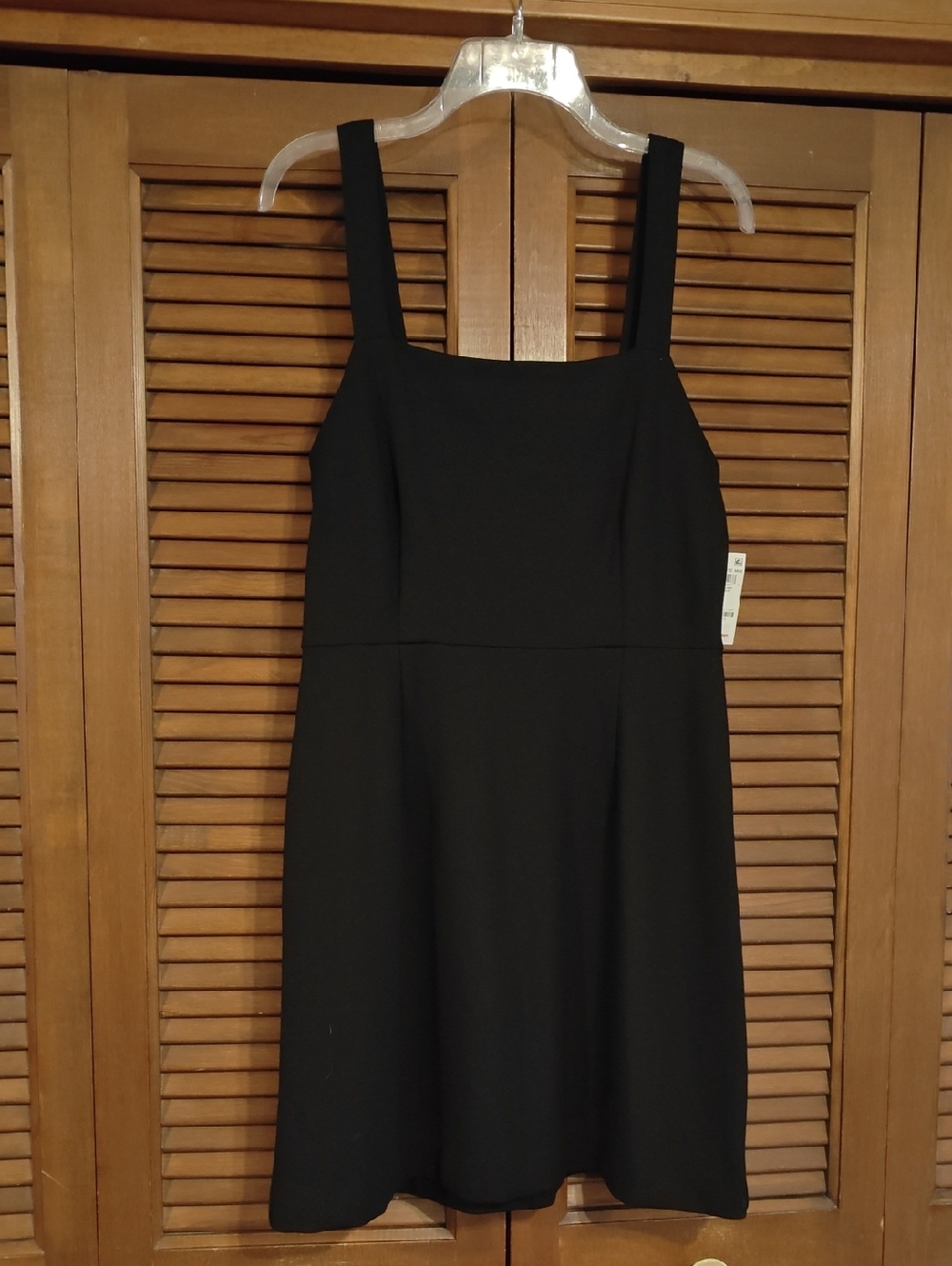 NWT On 34th Black Square-Neck Dress